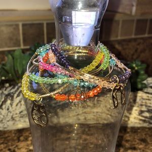 Gold plated 7 days bangles 14kt